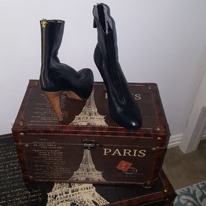 Black Calvin Klein ankle boots